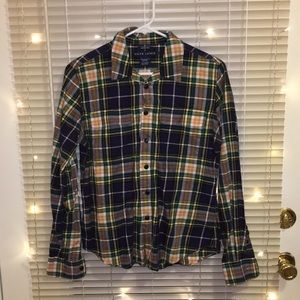 Ralph Lauren Slim Fit Plaid Button-Down